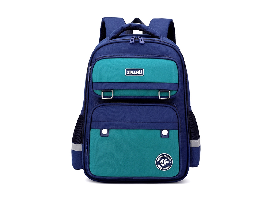 Mochilas Que Protegem A Coluna E Reduzem A Carga Nos Ombros Dos Estudantes.a225 Azul Lago