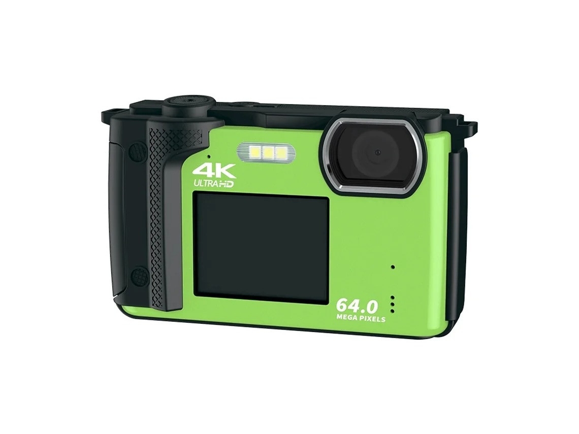 Câmera Digital 4k Para Fotografia E Vídeo, Zoom Digital De 16x, Câmera De Vlog De 64 Mp Para Câmera Compacta Yizhood (verde)