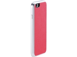 Capa iPhone 6, 6s, 7, 8 JUST MOBILE AluFr Leather Rosa