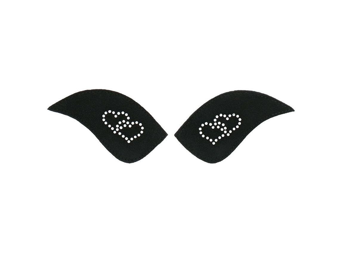 Patch de Strass de Corações Pretoequitheme