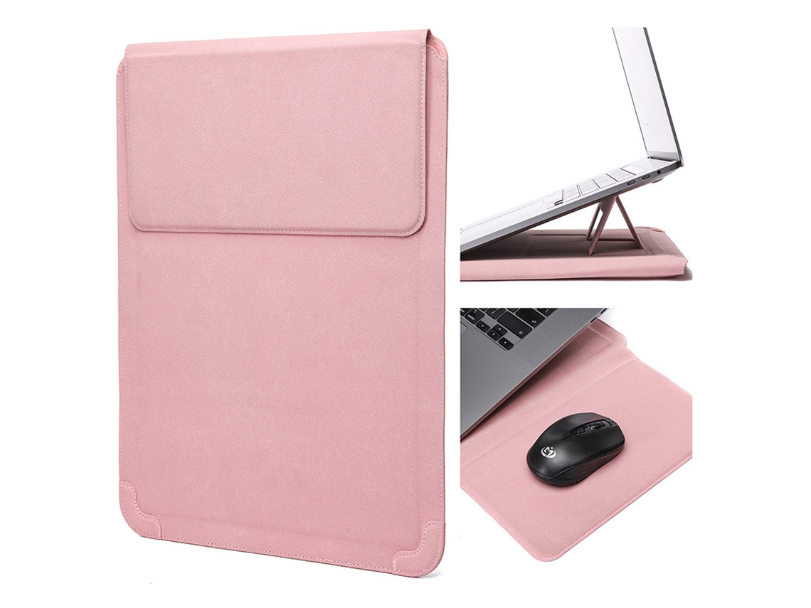 Capa para Portátil HEXINYIGJLY 13 13.3" Universal,acolchoado, Impermeável, para Macbook/dell/hp/surface Rosa