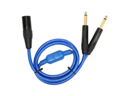 Cabo XLR macho para 6.35mm, duplo, 1/4 polegada, splitter Y, 3m