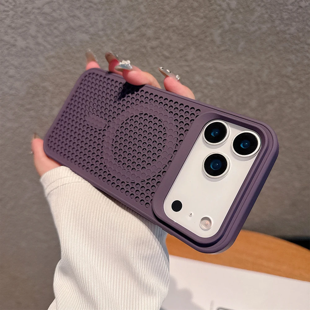 Capa Protetora Magnética Magsafe Para Iphone 14 (roxa).