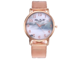 Reloj De Pulsera Pareja Zhoulianfa Caja De Aleación Movimiento De Cuarzo Dial Redondo F-443-w
