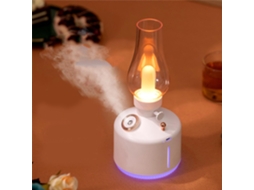 Umidificador de mesa Heepdd, difusor de luz vintage com querosene recarregável via USB, ABS-PET, 280 ml