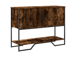 Vidaxl Mesa Consola 100x35x74,5cm Derivados De Madeira Carvalho Fumado