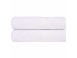 Vidaxl Toalhas De Banho Frogn 2 Pcs 100x150 Cm 360 G/m² Branco