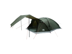 Conjunto 1.0 Barraca De Camping Vidaxl Verde Poliéster (8 Pessoas)