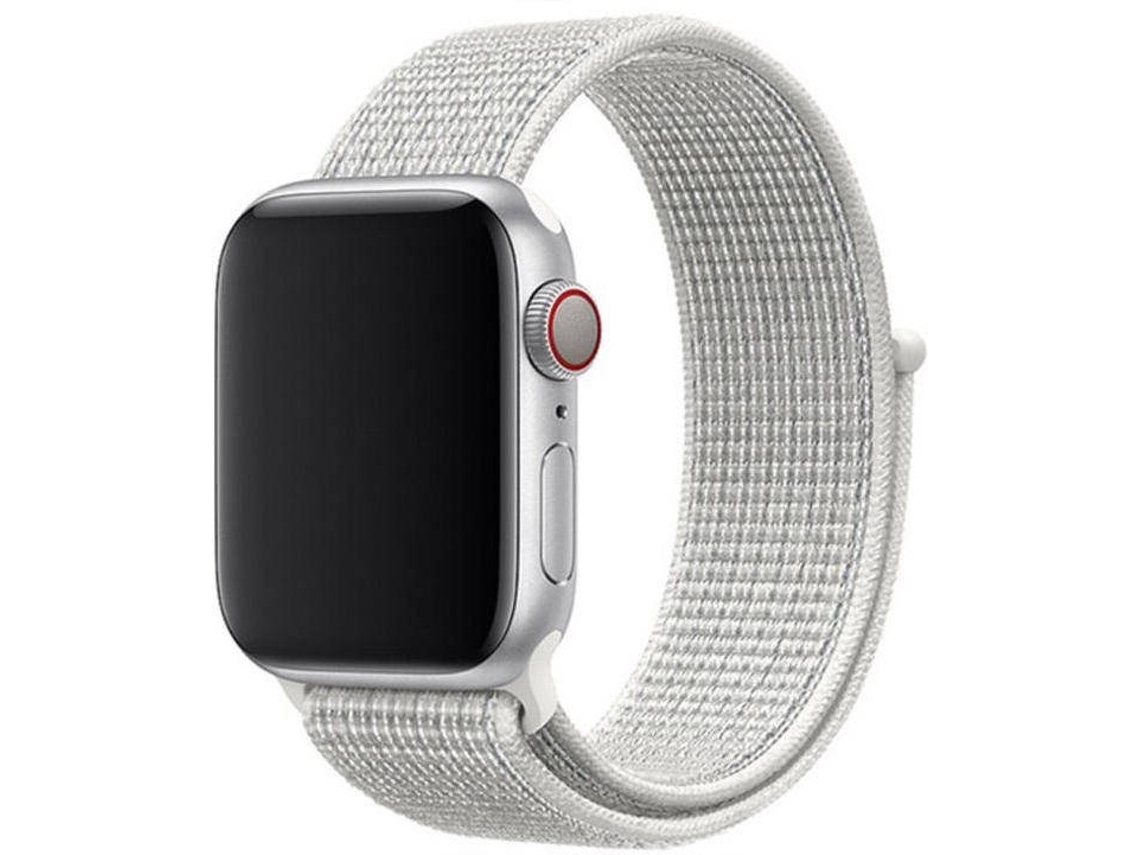 Bracelete Apple Watch 38/41 mm SWISSTEN Nylon (Branco)