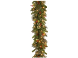Guirlanda Natal em Rattan, 2,7m com Luzes de LED LAXISCREED