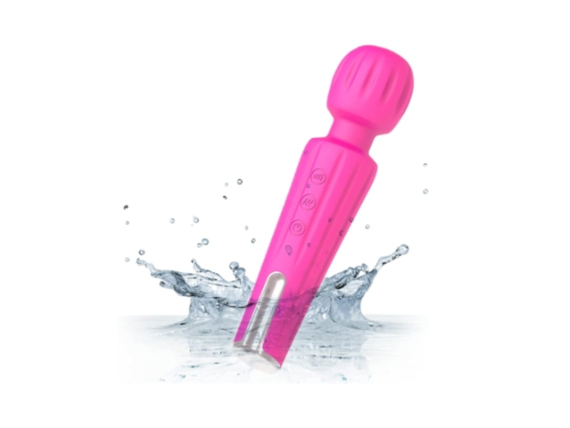 Yunzii Wireless Massager Massageador Elétrico De Mão Poderoso Massageador De Varinha Rosa Yunzii