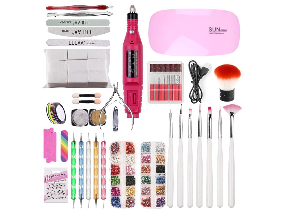 Conjunto De Ferramentas De Manicure Com Secador E Polidor Cuich