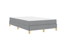 Conjunto 1 Cama Box Vidaxl Cinzento-claro Tecido (120 X 200 Cm)