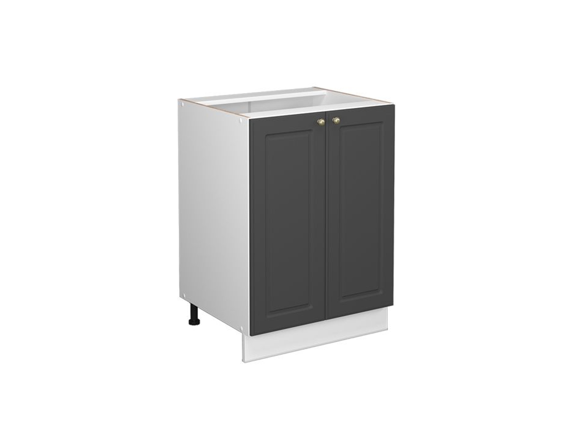 Móvel baixo de cozinha Vicco Fame-Line, ouro antracite, 60 cm, mármore PA