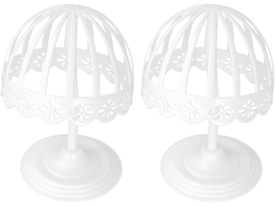 Suporte para Chapéus GOKOCO em Plástico Branco, 2 Peças