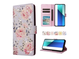 Capa De Celular Em Couro Com Pintura Bronzeada E Proteção Rfid Para Redmi Note 13 Pro 4g Global