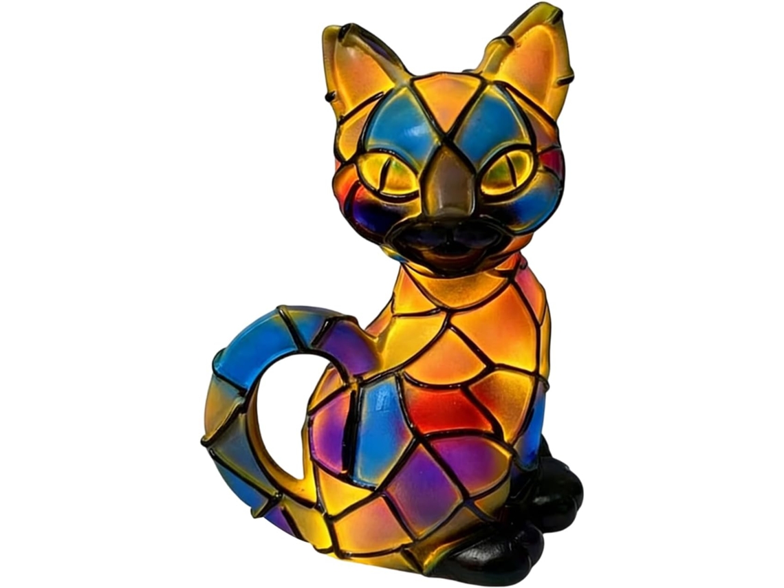 Luminária Cat Abajur Cabeceira Led Com Decoração Para Casa