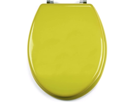 Assento Sanitário Universal de Madeira com Dobradiças de Aço Inoxidável 43.5 x 37.5 cm Verde pistacho TIENDA EURASIA