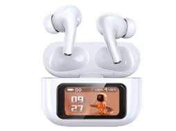 Auriculares Sem Fios Bluetooth Cancelamento De Ruído Microfone Para Chamadas Display Led/lcd Controlo Tátil Lurelia