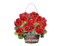 Placa Decorativa de Madeira Mp128 Red Geranium LAXISCREED
