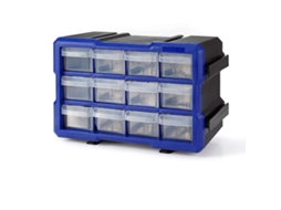 Armário multiusos WORKPRO Transparente 12 gavetas Empilhável