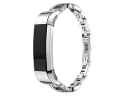 Lurelia Pulseira De Smartwatch Fitbit Alta, Metal Em Formato X, Prata