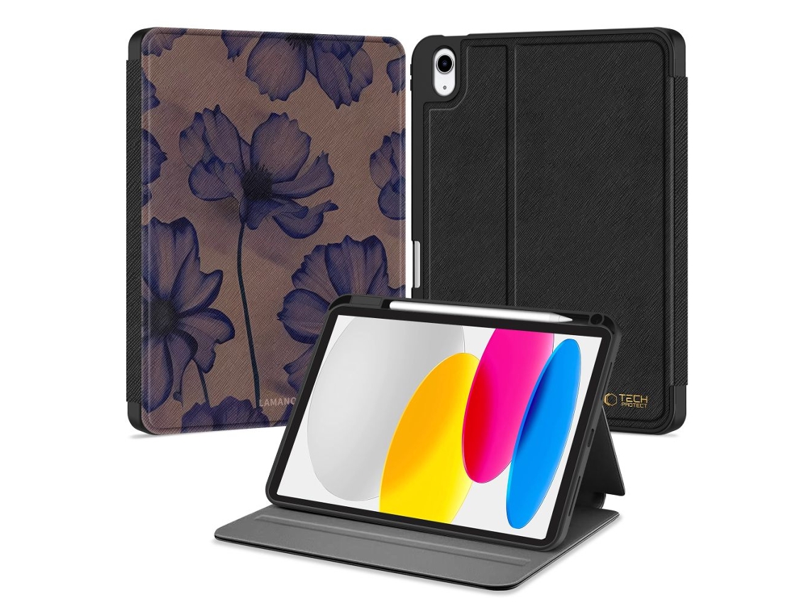 Capa TECH PROTECT Lamano Para Ipad 10.9” (2022) E 11” (2025) Com Design Elegante