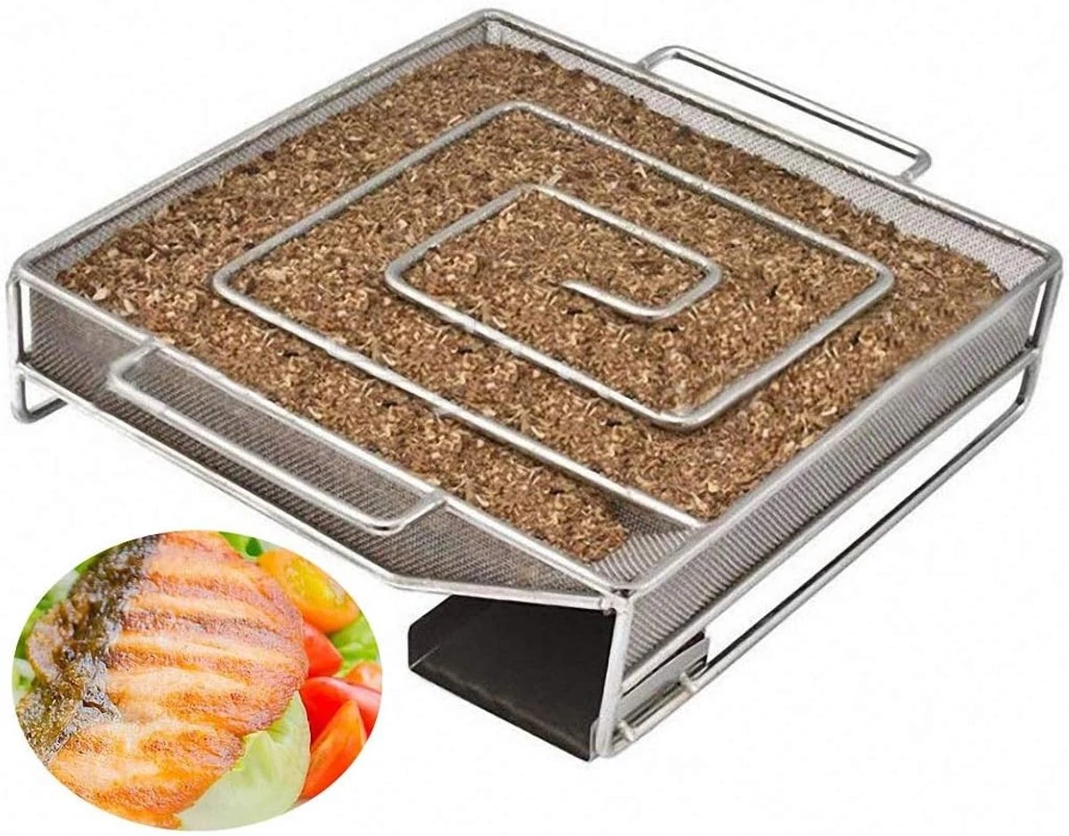 Caixa De Defumação Para Churrasco, Em Aço Inoxidável, Retangular, Para Exterior E Camping