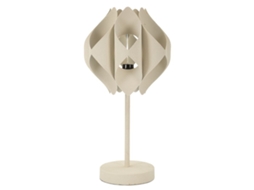 Candeeiro de mesa Mf763, metal, bege, 28x28x57 cm, Epikasa