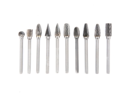 Kit De 10 Limas Rotativas Laxiscreed Para Metal, Polimento E Lixamento Em Brunidas Elétricas