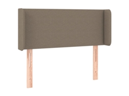Cabeceira de Cama com Abas Tecido Cinzento Acastanhado MAISON EXCLUSIVE (93x16x78 cm)