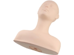 Cabeça SFUSHOS de silicone macio com ossos, para massagem, maquiagem, treinamento