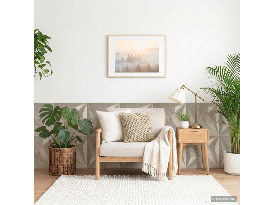 Vidaxl Painéis De Parede 12 Unid. 50 X 50 Cm Beton Estrela Espuma Xps