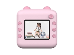 Câmera Infantil com Impressora Térmica Sem Tinta 2.4 Polegadas Dual Câmera 1080p | S/MARCA