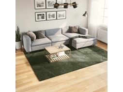 Vidaxl Tapete Pelo Curto Macio Lavável Huarte 200x280cm Verde-floresta