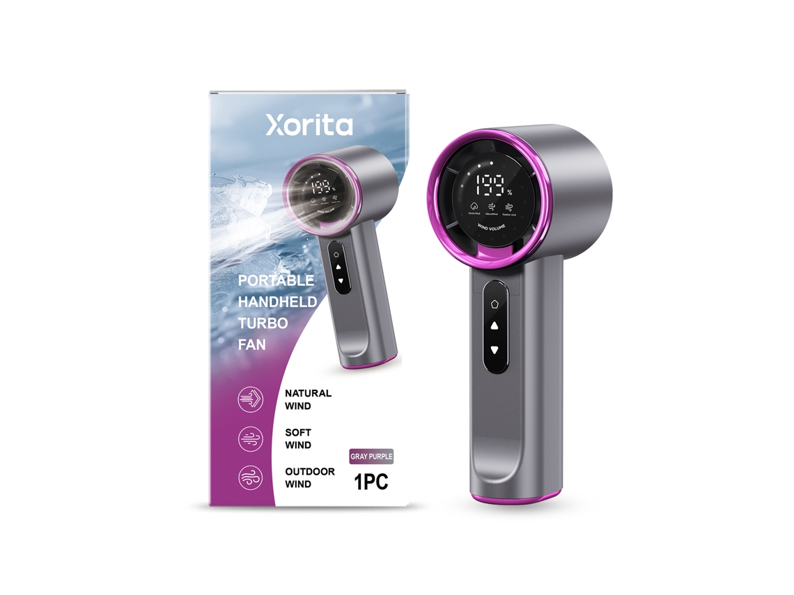 Ventilador Portátil LAXISCREED com 3 velocidades, carga rápida, longa duração e funcionamento silencioso