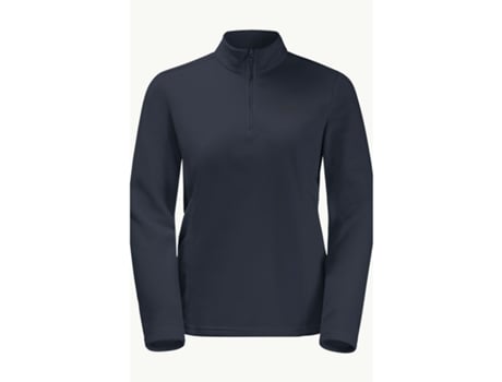Camisola de Mulher JACK WOLFSKIN Fecho Correr Azul (XL)