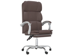 Reclining Office Chair, Reclining Office Chairs Vidaxl Marrom Couro Artificial (n/a)