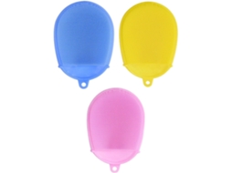 Conjunto De 3 Escovas Banho Plafope Para Meninos E Meninas, Silicone Macio, Escova De Massagem Esfoliante Suave Para