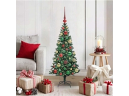 Vidaxl Árvore De Natal Artificial Pré-iluminada Verde 120 Cm