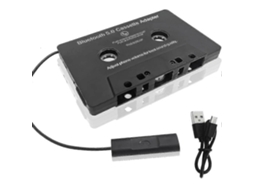 Cabo Usb, Adaptador Universal Bluetooth 5.0 Para Cassete, Abs, Preto, Para Telemóvel