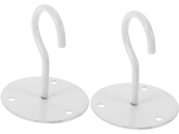 Conjunto De 2 Ganchos Teto Em Metal, Suportes Para Parede, Resistentes