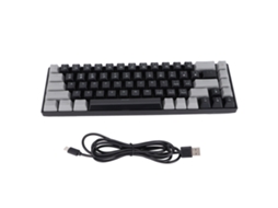 Mini teclado USB con cable, 95 teclas, negro, para ordenador de sobremesa, portátil, oficina, hogar, inglés | S/MARCA
