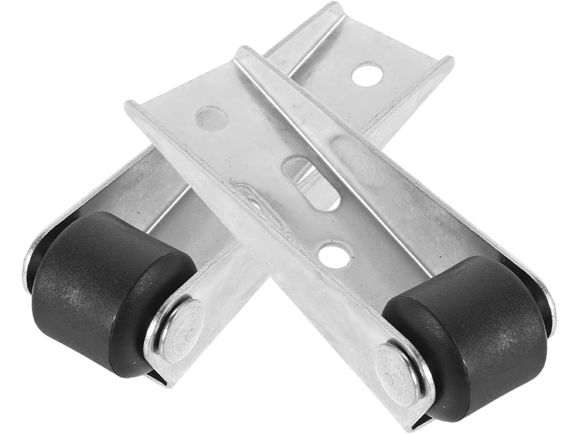 Tidtaleo Conjunto De 2-polias Deslizantes Para Portão Jardim Com Metal Galvanizado E Nylon Pp