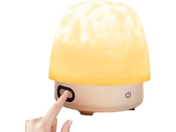 Luminária Noturna Led Em Formato De Lua E Abajur Cabeceira Projetor