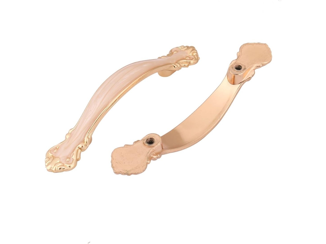 Puxador De Metal Ruilogod Para Armário Doméstico, Guarda Roupa, 2 Peças, Rosa Claro