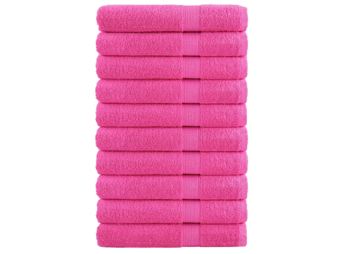 Towel, Towels Vidaxl Cor-de-rosa Algodão (100 X 200 Cm)
