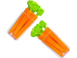Clipes Magnéticos Abaodam para Namorar Embalagens de Salgadinhos, Na Cor Naranja, Plástico Resistente Feitos que Não