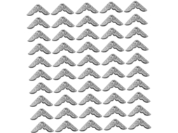 Coins Métal Argenté 40 Peças - Proteções De Ângulo 14 Mm Para Dossiers - Milisten Protège