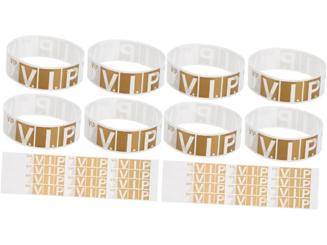 Pulseiras Ultechnovo Vip, Pacote Com 400 Unidades, À Prova D Água, Ideias Para Festivais, Shows E Festas, Unissex E